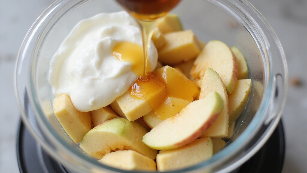 Apple Smoothie Bowl – Crisp, Sweet and Energizing - Step 2: Blend Apples and Yogurt