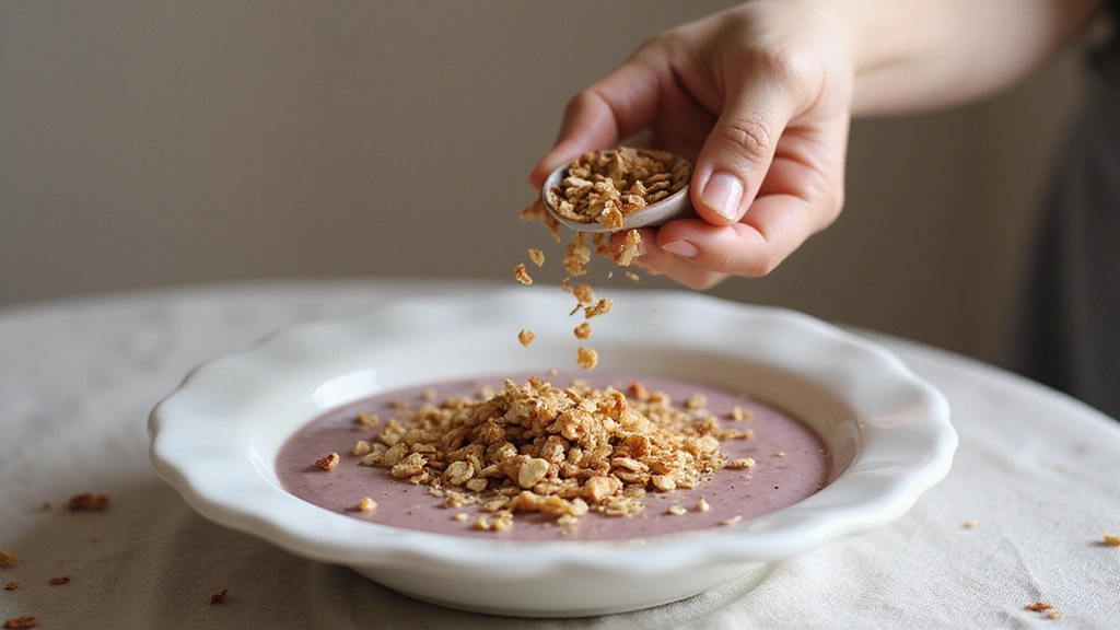 Apple Smoothie Bowl – Crisp, Sweet and Energizing - Step 5: Add Granola Topping