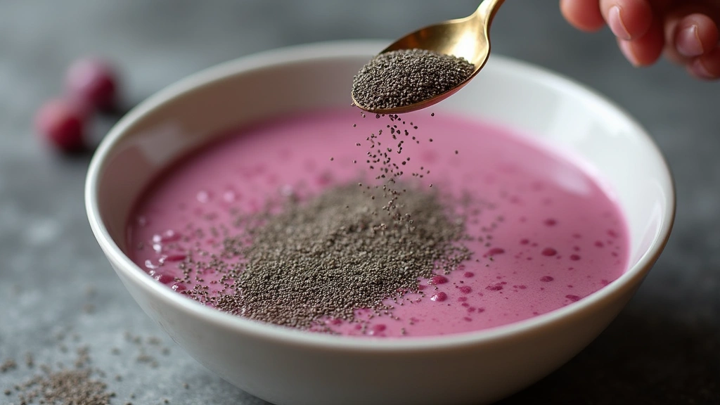 Apple Smoothie Bowl – Crisp, Sweet and Energizing - Step 7: Garnish with Chia Seeds