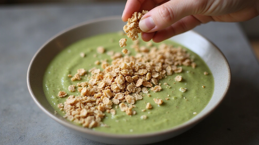 Avocado Smoothie Bowl – Creamy and Nutrient Dense - Step 6: Add Granola