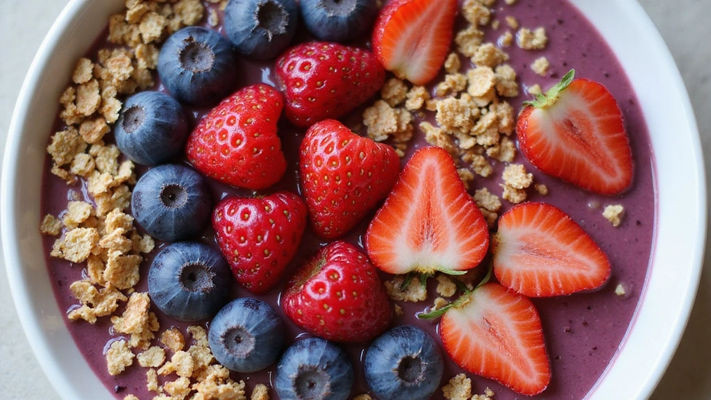 Banana Berry Smoothie Bowl – Classic and Easy to Make - Step 7: Garnish with Fresh Berries