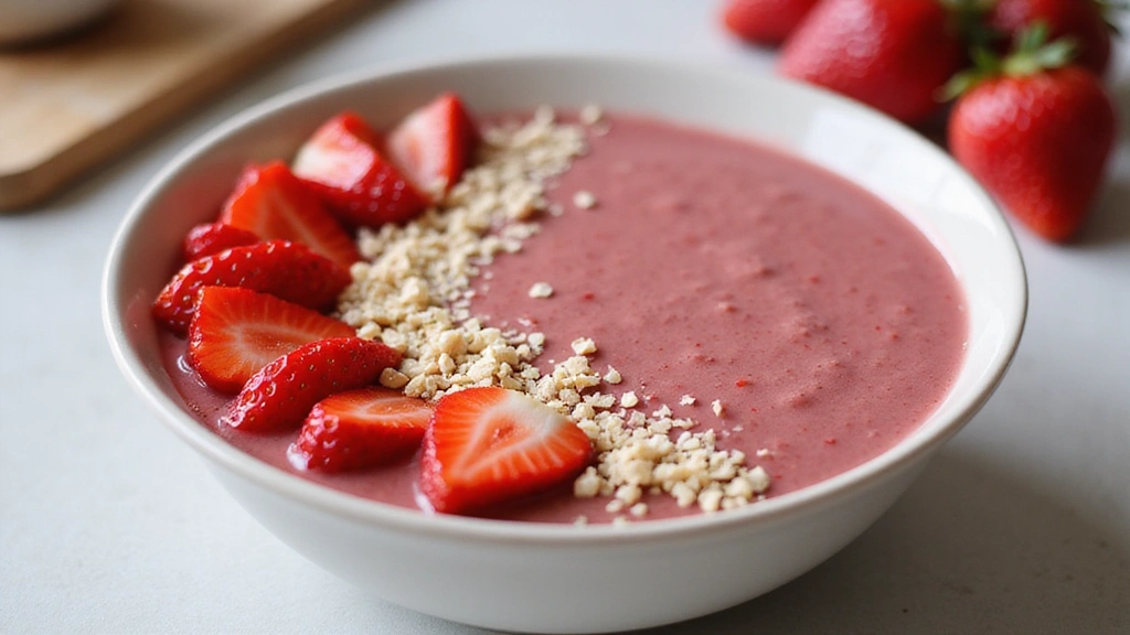 Berry Smoothie Bowl – Packed with Antioxidants and Flavor - Step 5: Add Fresh Strawberries