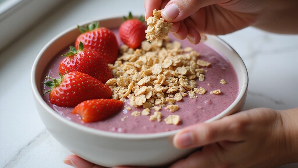 Berry Smoothie Bowl – Packed with Antioxidants and Flavor - Step 6: Sprinkle Granola
