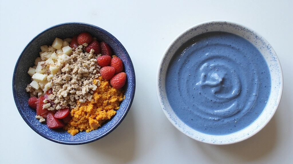 Blue Smoothie Bowl – Beautiful and Nutrient Rich - Step 4: Pour Smoothie into Bowls