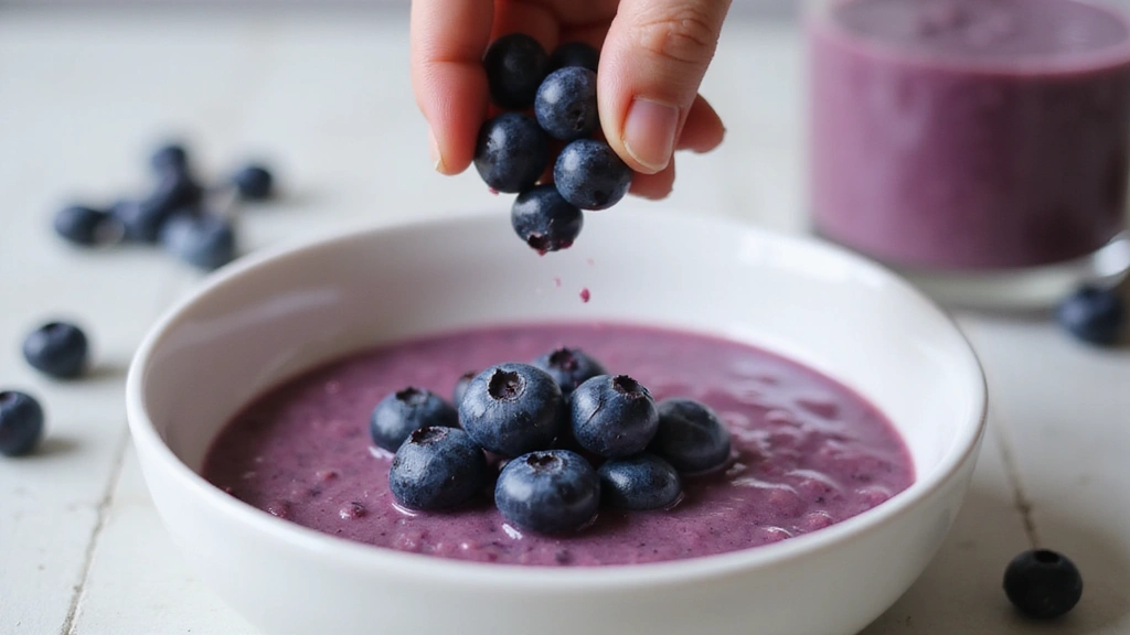 Blueberry Smoothie Bowl – Sweet and Vibrant - Step 7: Add Fresh Blueberries