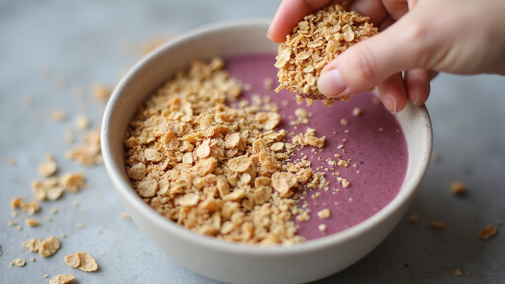 Chia Smoothie Bowl – Omega-3 Rich Breakfast Boost - Step 5: Add Granola