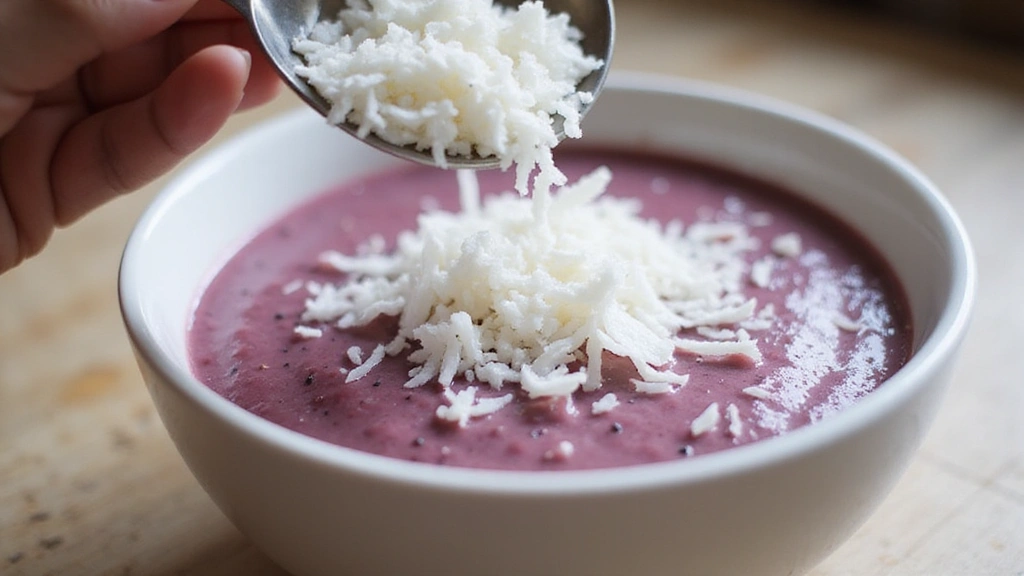 Chia Smoothie Bowl – Omega-3 Rich Breakfast Boost - Step 7: Garnish with Coconut