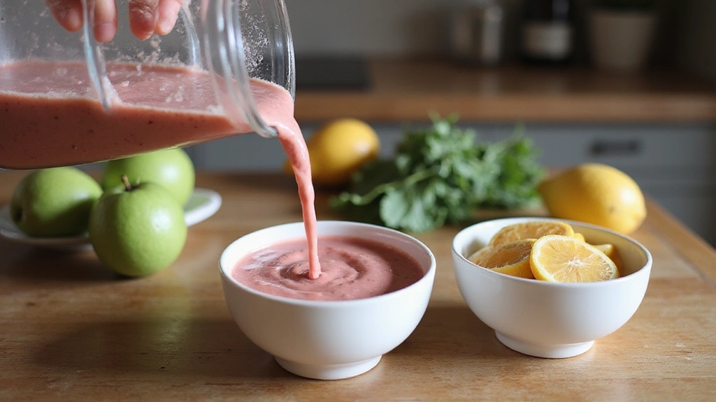 Chocolate Peanut Butter Smoothie Bowl – Rich and Filling - Step 5: Pour the Smoothie