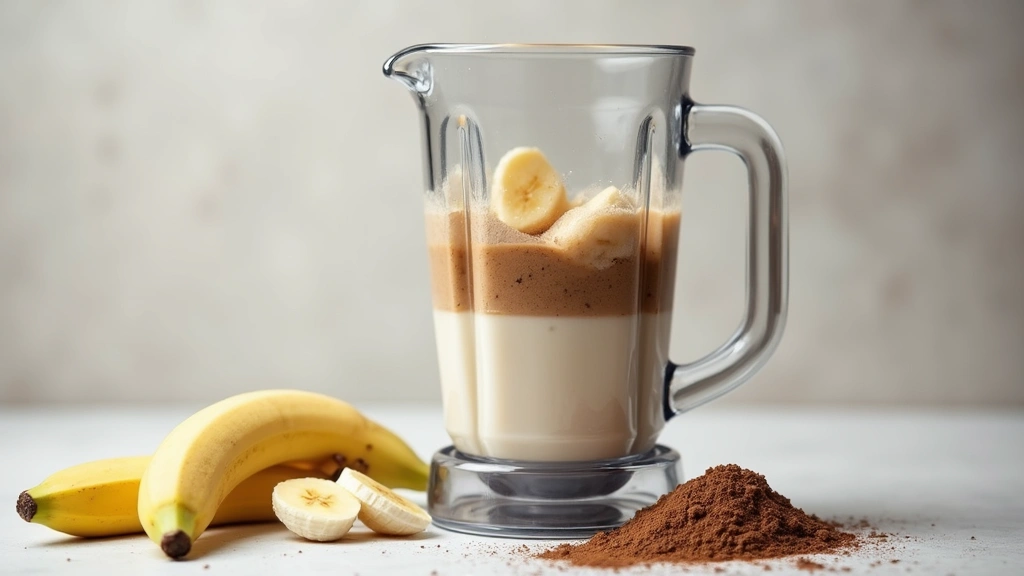 Chocolate Smoothie Bowl – Dessert for Breakfast - Step 3: Add Ingredients to Blender