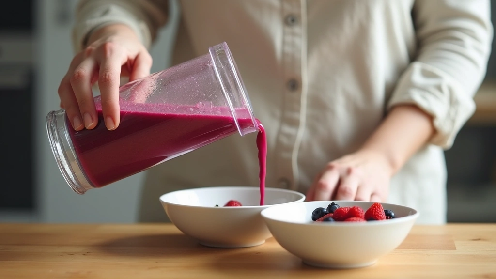 Chocolate Smoothie Bowl – Dessert for Breakfast - Step 6: Pour the Smoothie