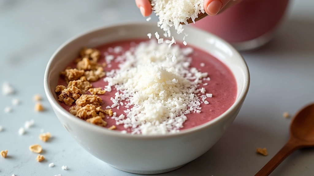 Coconut Smoothie Bowl – Tropical Morning Energy - Step 6: Add Shredded Coconut