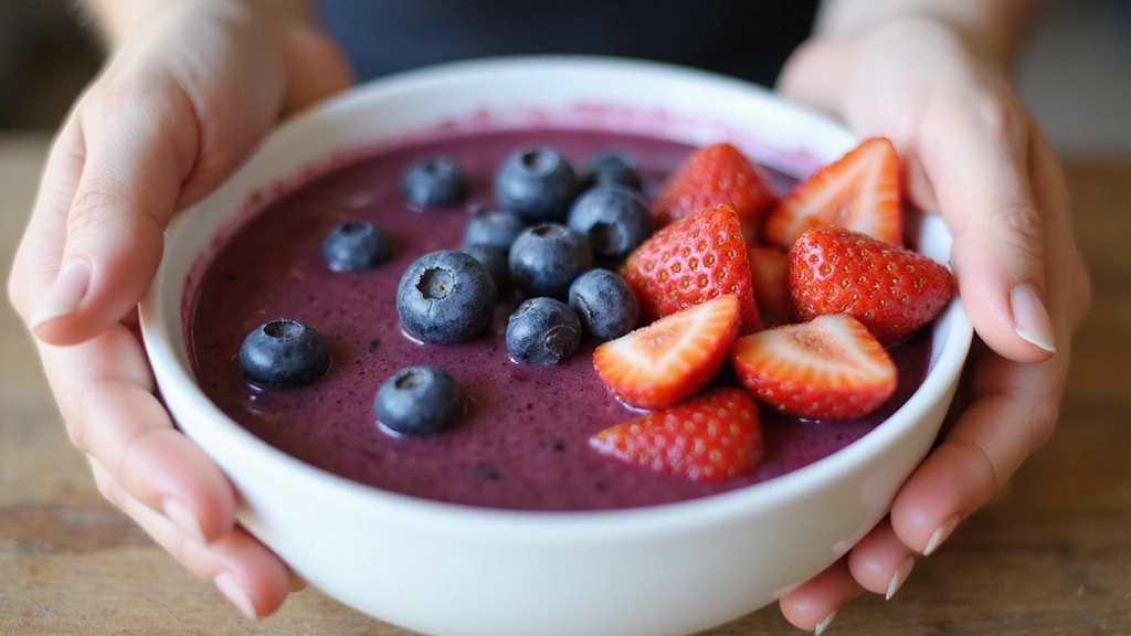 Coconut Smoothie Bowl – Tropical Morning Energy - Step 7: Arrange Fresh Berries