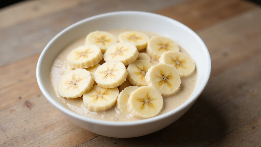 Cottage Cheese Smoothie Bowl – High Protein and Creamy - Step 4: Add Banana Slices