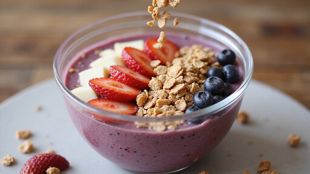 Cottage Cheese Smoothie Bowl – High Protein and Creamy - Step 6: Add Granola
