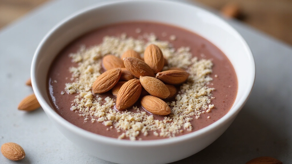 Cottage Cheese Smoothie Bowl – High Protein and Creamy - Step 7: Garnish with Almonds