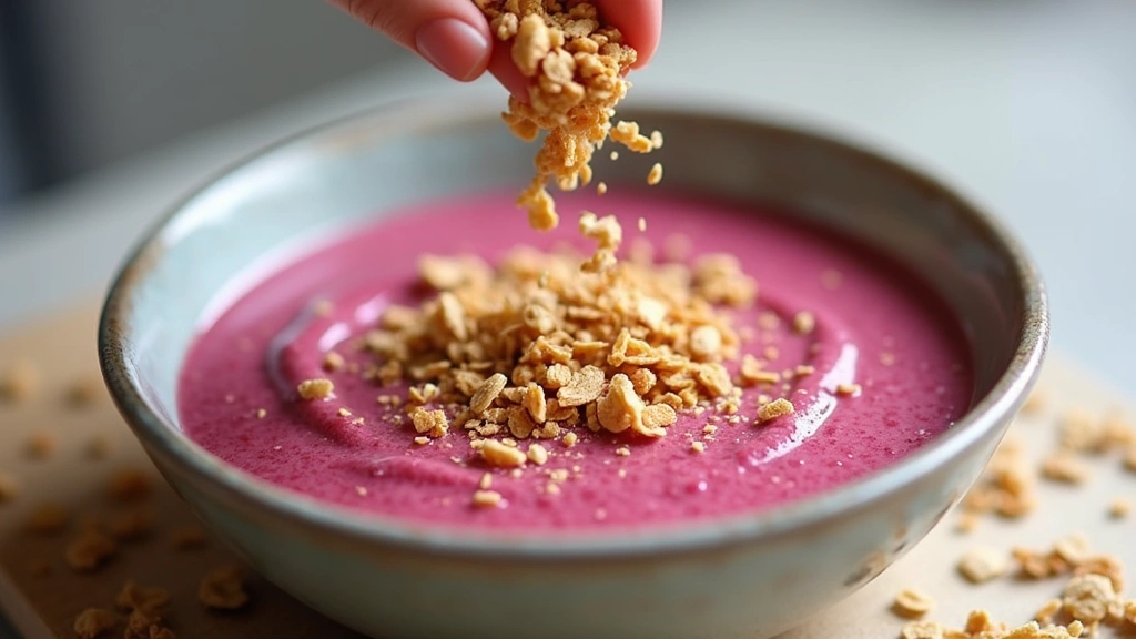 How to Make a Smoothie Bowl – Step by Step Guide - Step 6: Add Granola