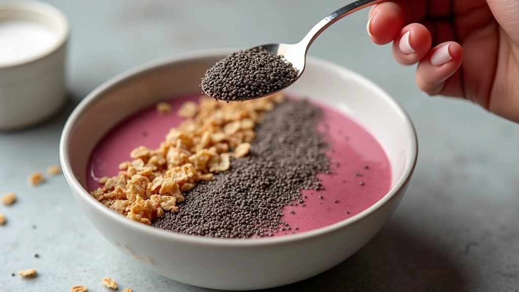How to Make a Smoothie Bowl – Step by Step Guide - Step 7: Add Chia Seeds