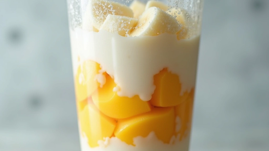 Mango Banana Smoothie Bowl – Creamy and Tropical - Step 2: Blend the Base