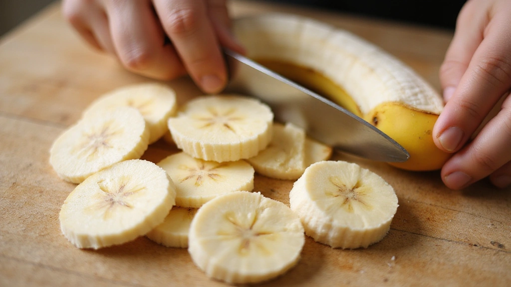 Mango Smoothie Bowl – Naturally Sweet and Refreshing - Step 6: Slice Banana