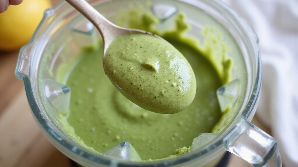 Matcha Smoothie Bowl – Green Tea Power Breakfast - Step 4: Check Consistency