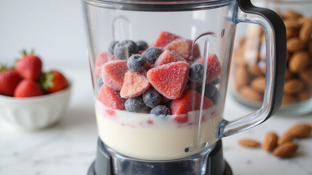 Ninja Creami Smoothie Bowl Recipe – Perfect Texture Trick - Step 3: Blend the Base