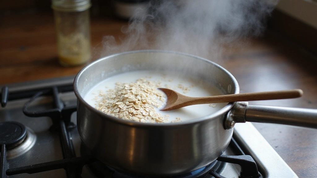 Oatmeal Smoothie Bowl – Filling and Balanced Breakfast - Step 2: Cook the Oats
