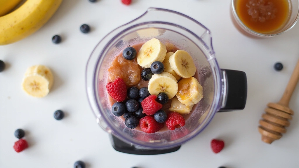 Oatmeal Smoothie Bowl – Filling and Balanced Breakfast - Step 3: Blend the Smoothie