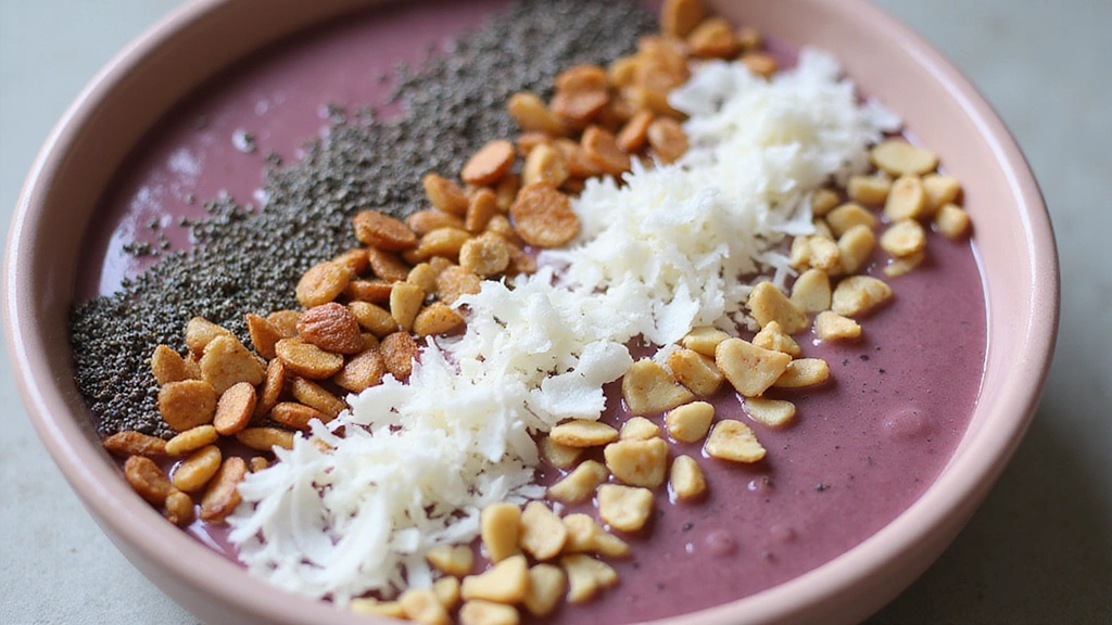 Oatmeal Smoothie Bowl – Filling and Balanced Breakfast - Step 5: Add Toppings