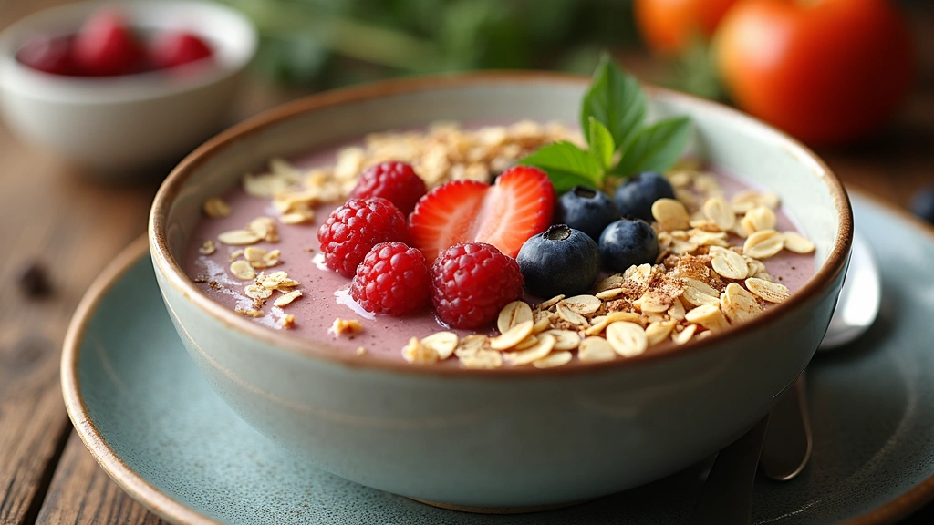 Oatmeal Smoothie Bowl – Filling and Balanced Breakfast