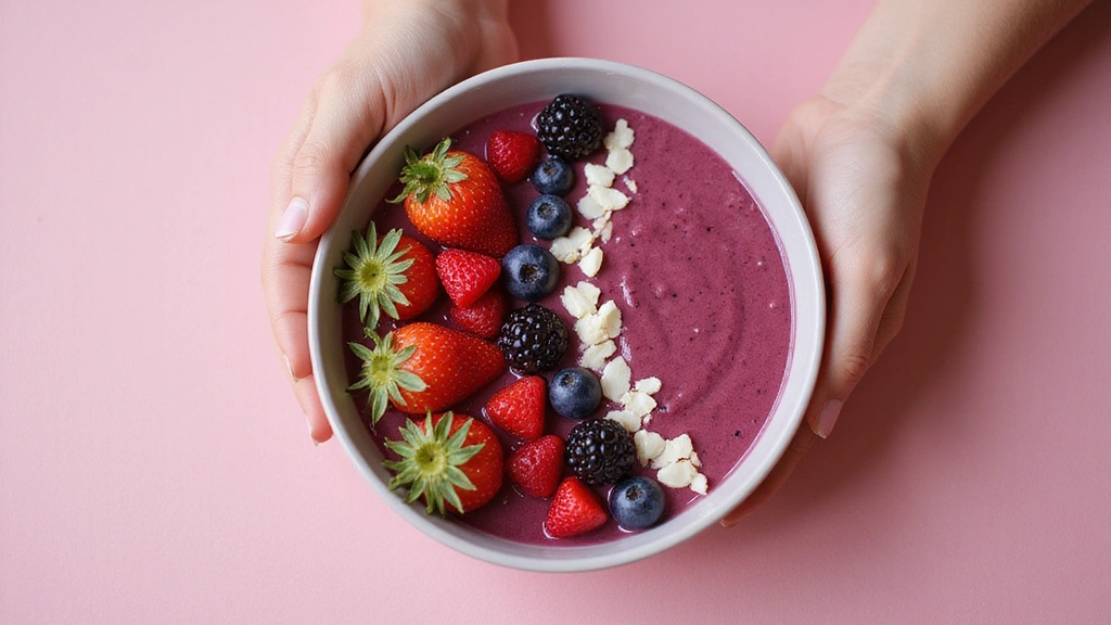 Peach Smoothie Bowl – Summer Morning Favorite - Step 7: Add Mixed Berries