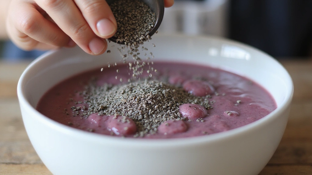 Peach Smoothie Bowl – Summer Morning Favorite - Step 8: Finish with Chia Seeds