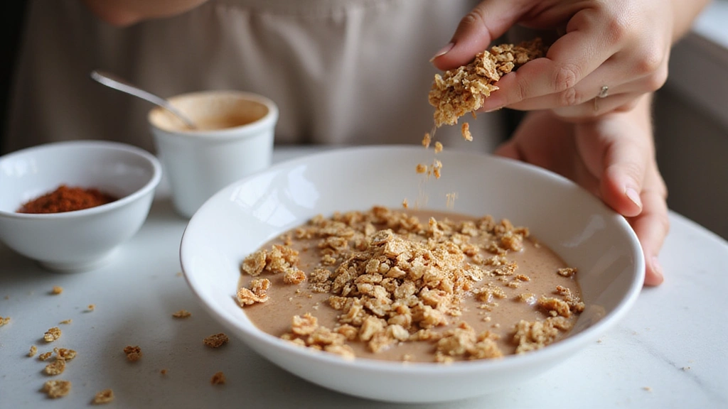 Peanut Butter Smoothie Bowl – Creamy and Satisfying - Step 5: Add Granola
