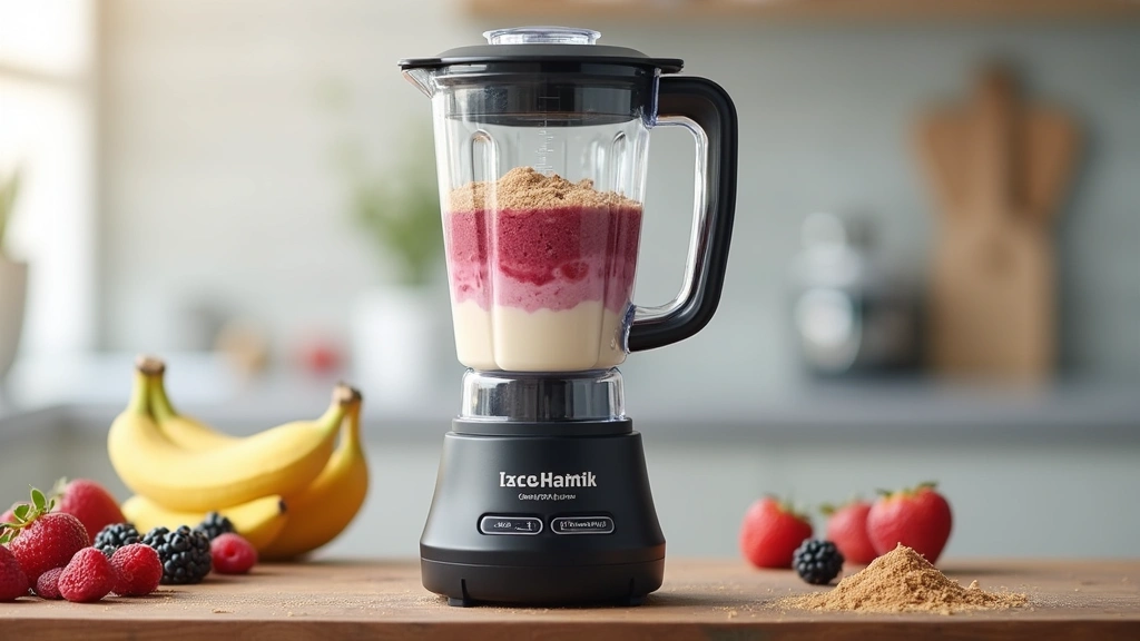 Protein Smoothie Bowl – High Protein Breakfast Idea - Step 2: Blend the Base