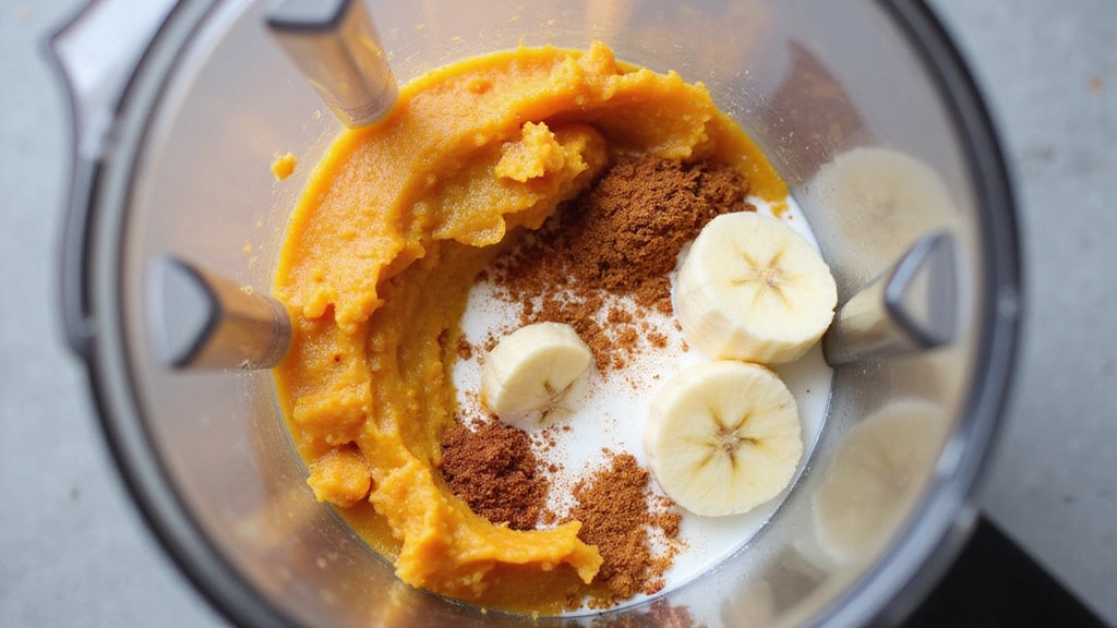 Pumpkin Smoothie Bowl – Fall-Inspired and Nutrient Packed - Step 2: Add Ingredients to Blender