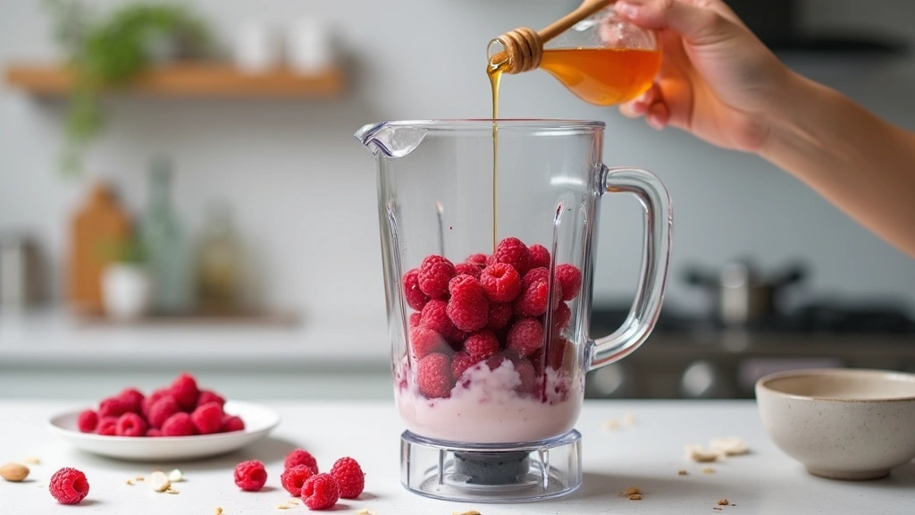 Raspberry Smoothie Bowl – Bright, Sweet and Tangy - Step 2: Prepare the Blender