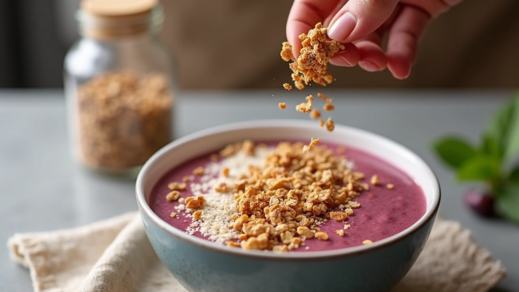 Smoothie Bowl Meal Prep Ideas – Easy and Time Saving - Step 5: Add Granola