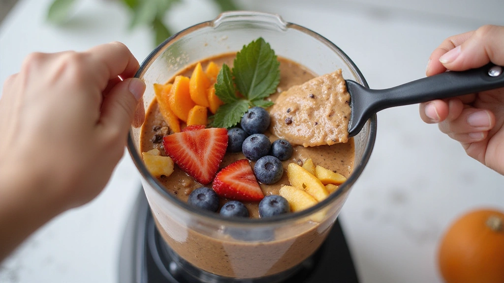 Smoothie Bowl Without Banana – Smooth and Naturally Thick - Step 6: Check Consistency