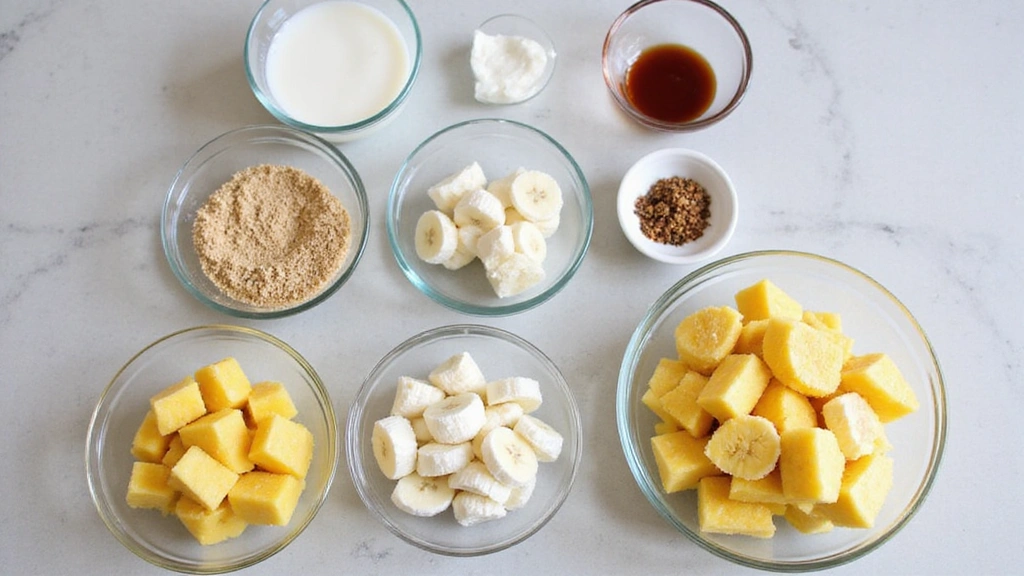 Smoothie Bowl with Pineapple – Sweet and Zesty - Step 1: Prepare Ingredients