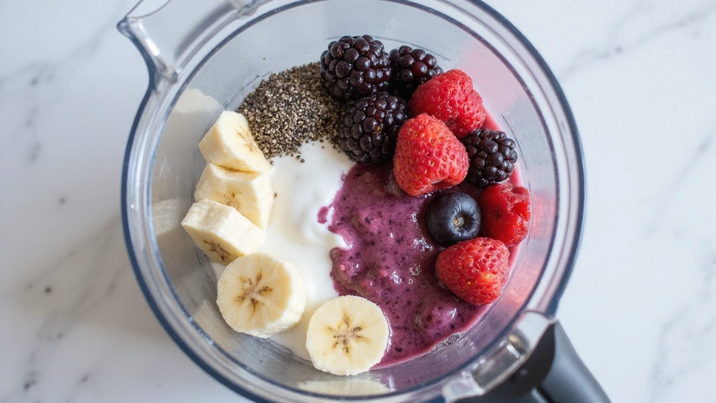Smoothie King Bowl – Copycat Recipe for Home - Step 2: Add Base Ingredients to Blender