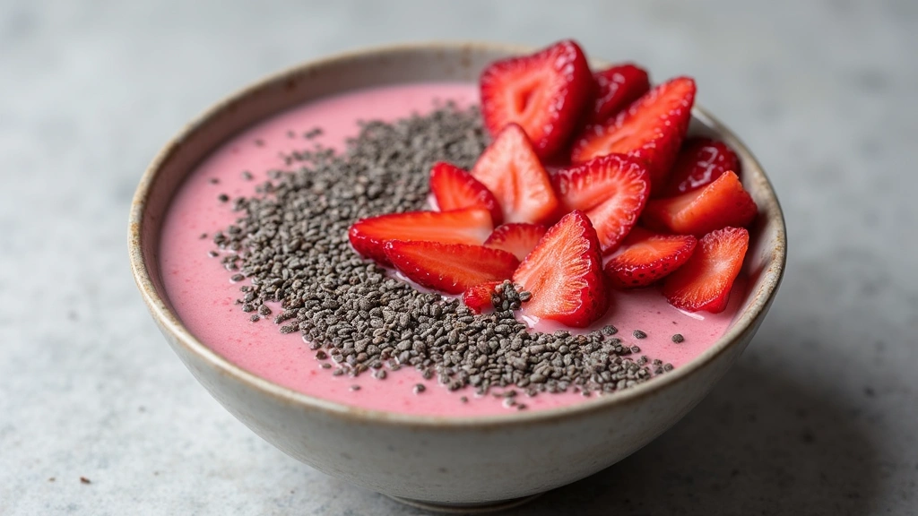 Smoothie King Smoothie Bowl Copycat Recipe – So Easy - Step 8: Finish with Seeds and Strawberries