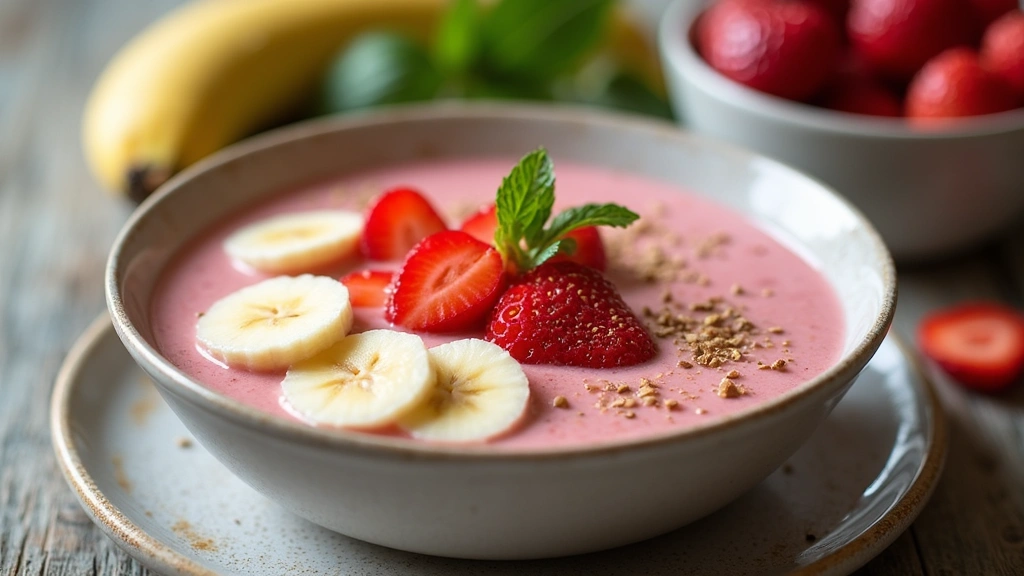 Strawberry Banana Smoothie Bowl – Classic and Creamy