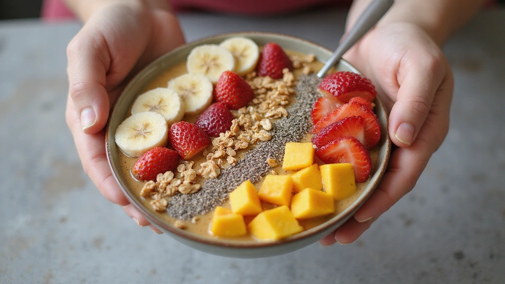 Strawberry Mango Smoothie Bowl – Tropical and Refreshing - Step 6: Arrange Toppings