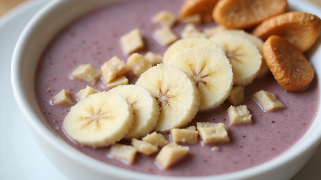 Superfood Smoothie Bowl – Loaded with Vitamins and Fiber - Step 5: Add Banana Slices