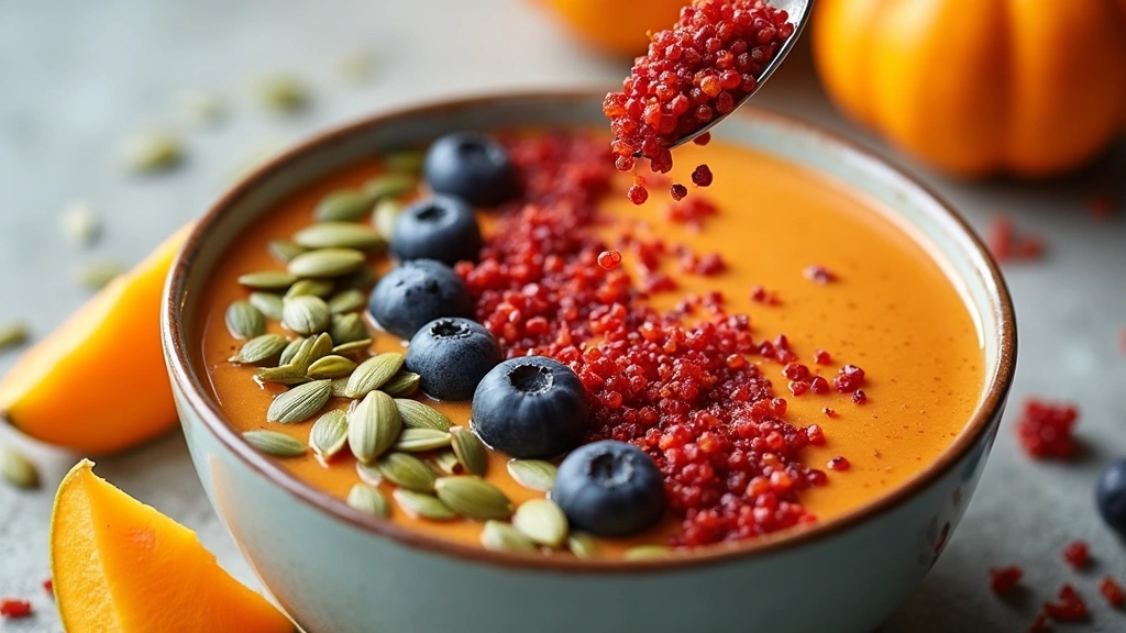 Superfood Smoothie Bowl – Loaded with Vitamins and Fiber - Step 7: Add Pumpkin Seeds and Goji Berries