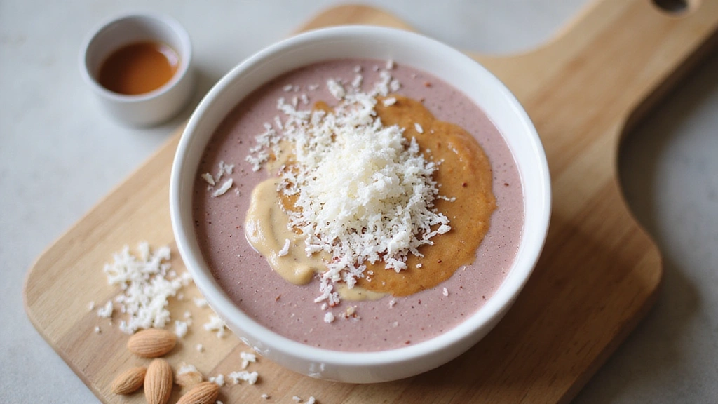 The Best Smoothie Bowl Recipe – Thick, Creamy and Delicious - Step 8: Finish with Coconut and Almond Butter