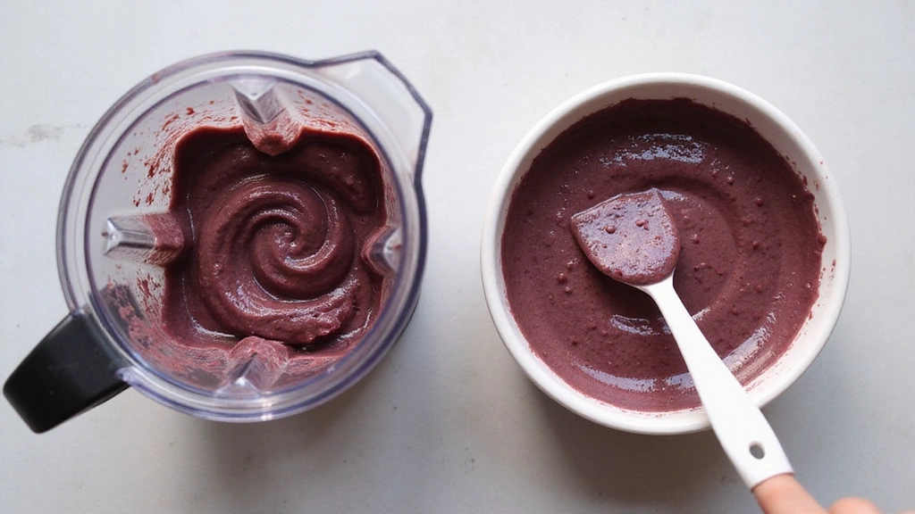 Tropical Smoothie Acai Bowl Recipe – Refreshing and Fruity - Step 4: Pour Acai Base