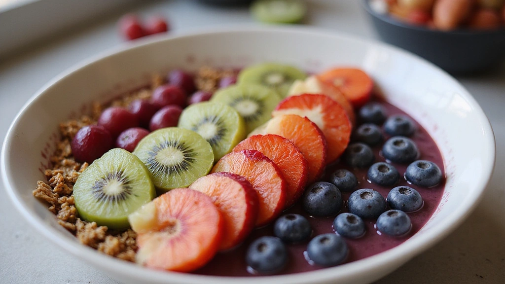 Tropical Smoothie Acai Bowl Recipe – Refreshing and Fruity - Step 6: Arrange Fresh Fruits