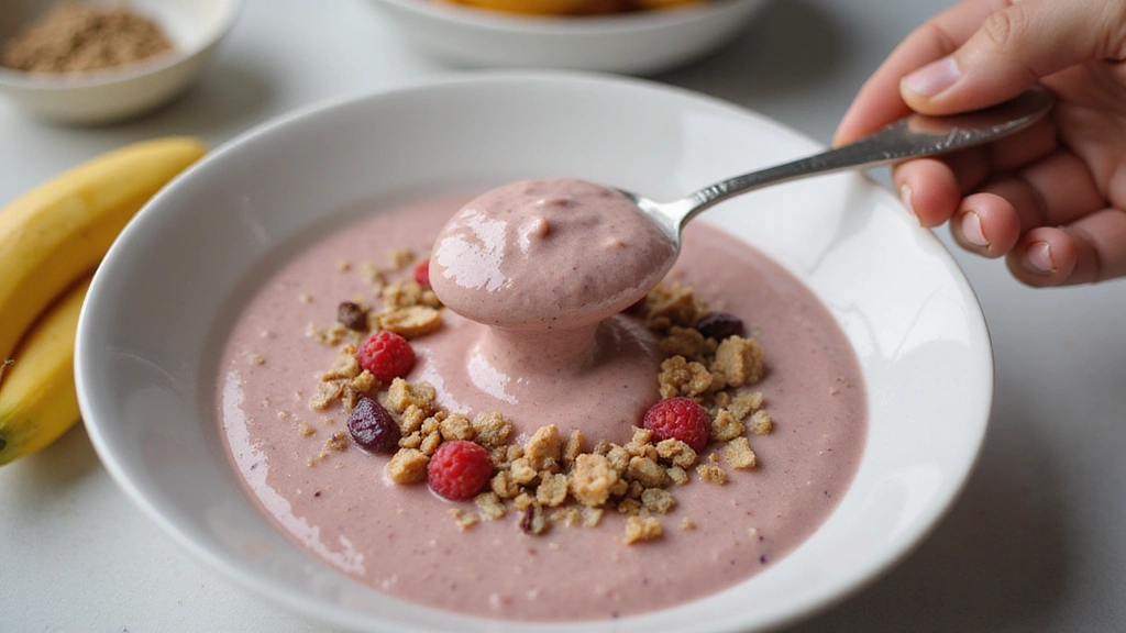 Tropical Smoothie Bowl – Vacation in a Bowl - Step 3: Check Consistency