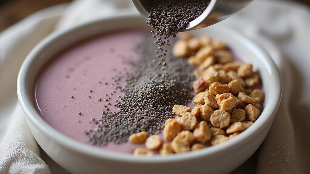 Tropical Smoothie Bowl – Vacation in a Bowl - Step 6: Sprinkle Chia Seeds