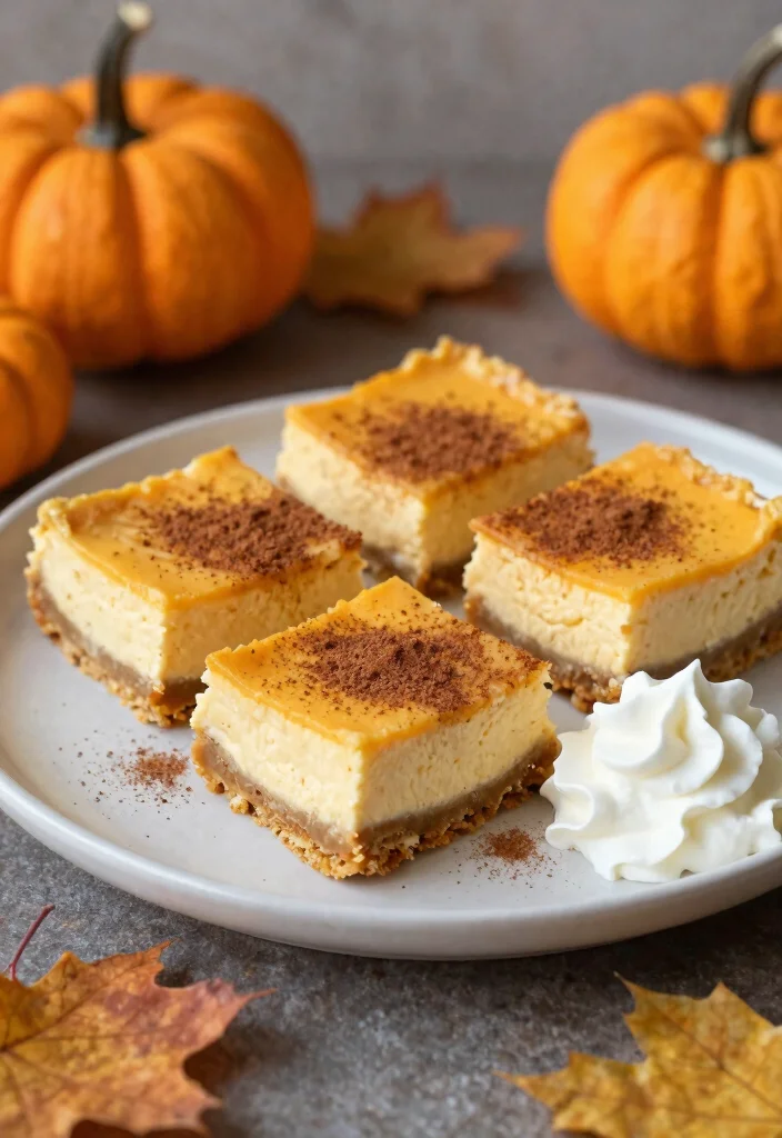 10 Butternut Squash Dessert Recipes for Cozy Light Fall Sweets - 3. Butternut Squash Cheesecake Bars